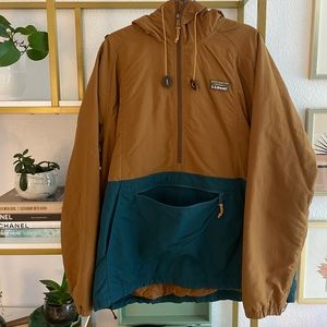 Mens XXL L.L. Bean half zip with hood